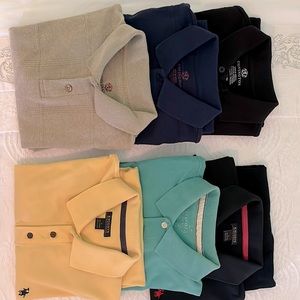 Clean, well kept short sleeve polo shirt’s.  Selling$30 for 6 or 8$each